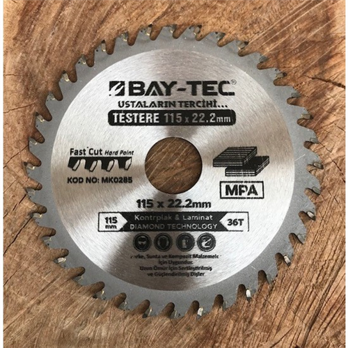 Sunta Elmas Testere 115 x 22-23 mm (12/Paket) (200/Koli)